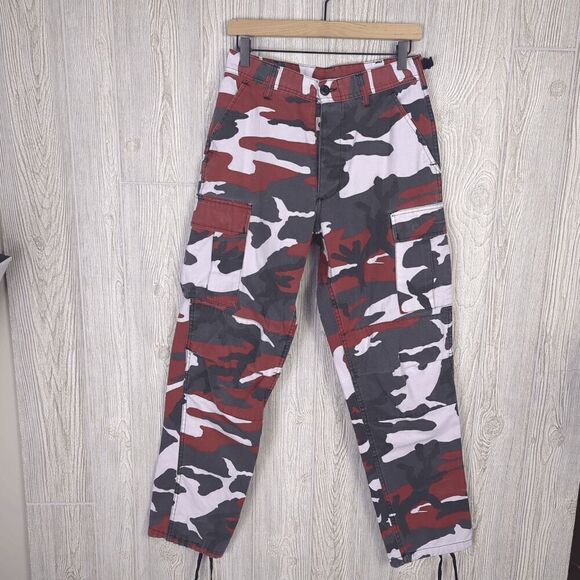 Rothco BDU Pants Mens Small R Red Camo Cargo Fatigue Stock# 1227-0429-KP-0704 - Picture 1 of 10